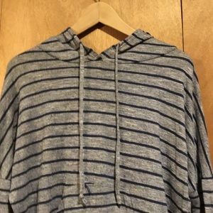 Stripped Top with Hood
